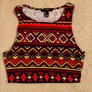 Tribal crop top